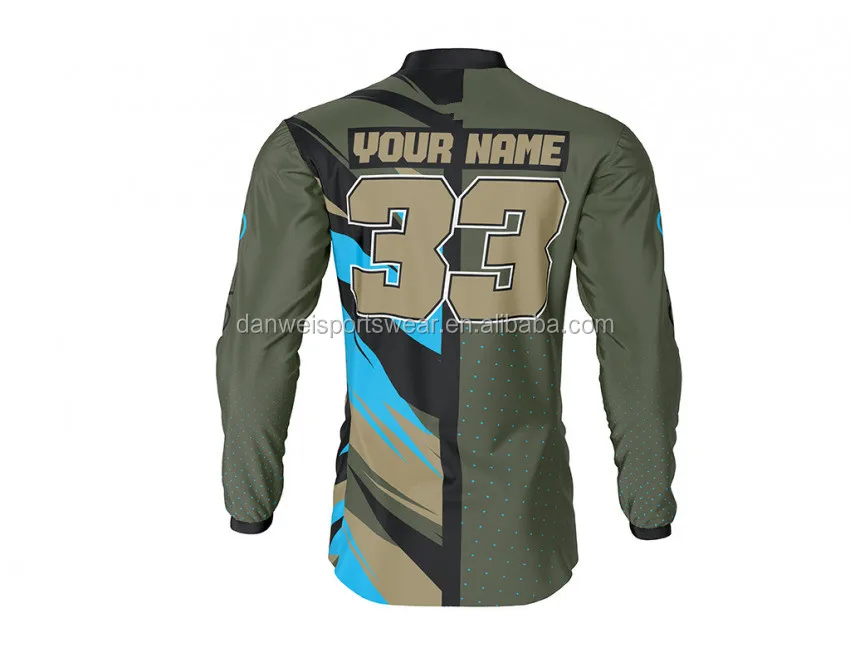 
Get half half design printing customize your own motocross jersey 