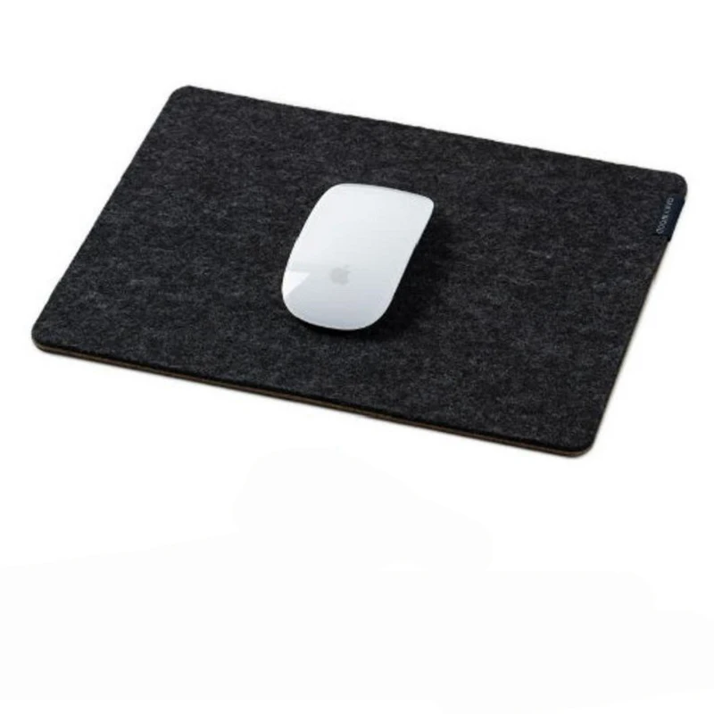100% natrual wool material black placemat set made in China