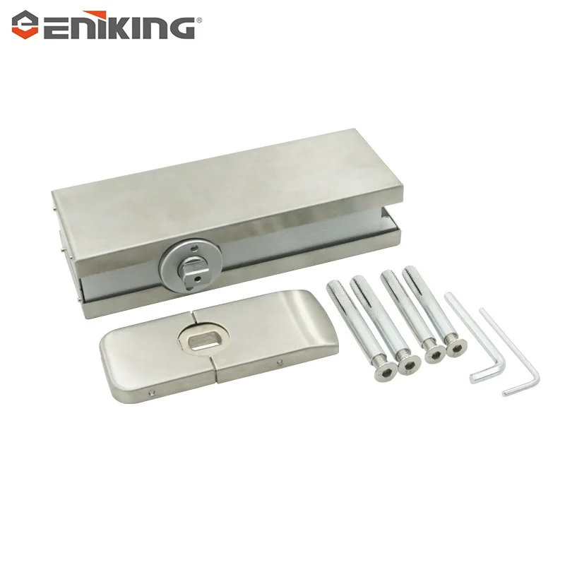 Hydraulic Patch Hinges Surface Mounted No-Digging Floor Spring for Glass Door Pivot