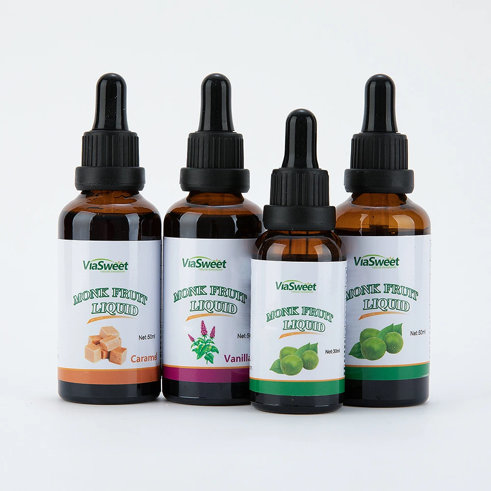 Wholesale zero calories sweetener monk fruit drops sugar liquid