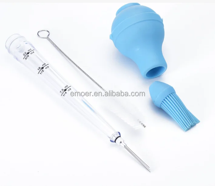 Large Turkey Baster syringe with Cleaning Brush