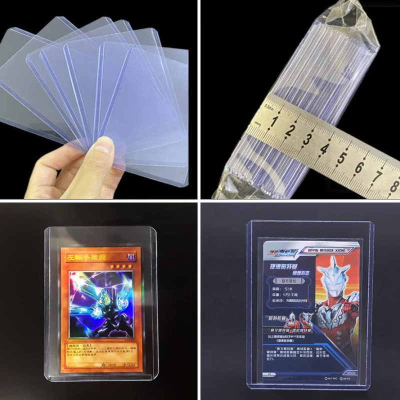 Пользовательский 3x4 ПВХ прозрачный Пенни Спорт Бейсбол жесткий Бизнес Торговый Toploader карты рукава протектор держатель