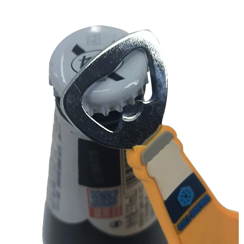 Custom 3D LOGO PVC Bottle Opener Custom cartoon Embossed  Beer opener  With Logo Metal Bottle Opener