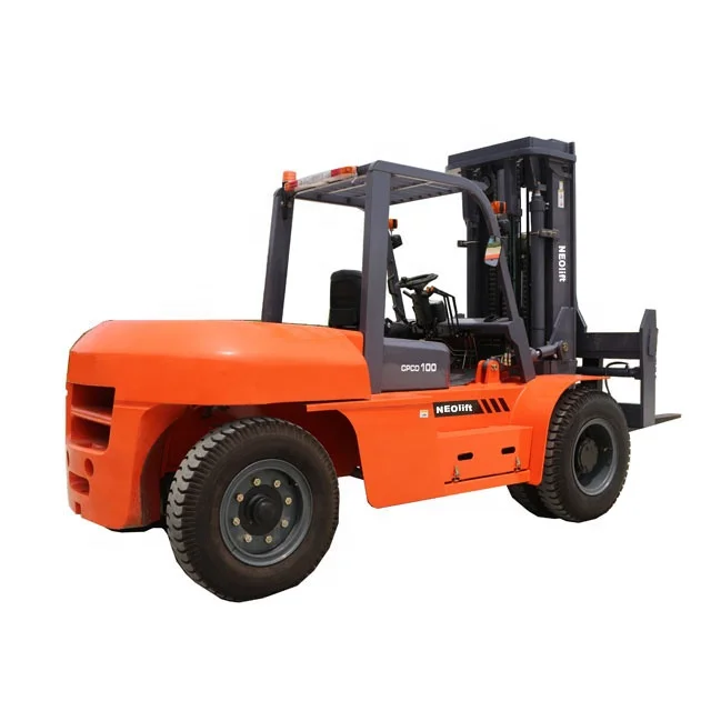NEOlift 10000 кг 10 тонн 12 т дизельный вилочный погрузчик CPCD100 с двигателем ISUZU Cummins для обработки камня и стали