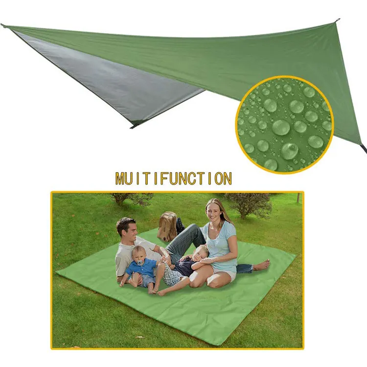 Single double high strength parachute full set hammock, travelling mosquito net camping hammock rainfly