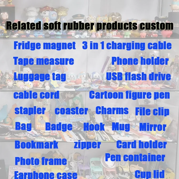 Creative gorilla anime 2d pvc keychain custom 2d 3d animal figure keychain for zoo pet farm amusement park souvenir gifts