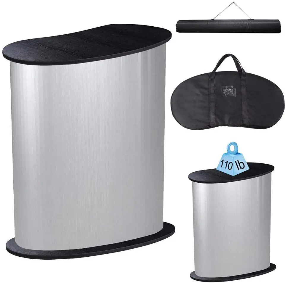 Promoter stand table, ABS promotion table display, portable tradeshow counter promotion table