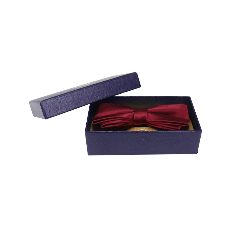 Custom Logo Printed Cardboard necktie packaging mens tie sets gift box