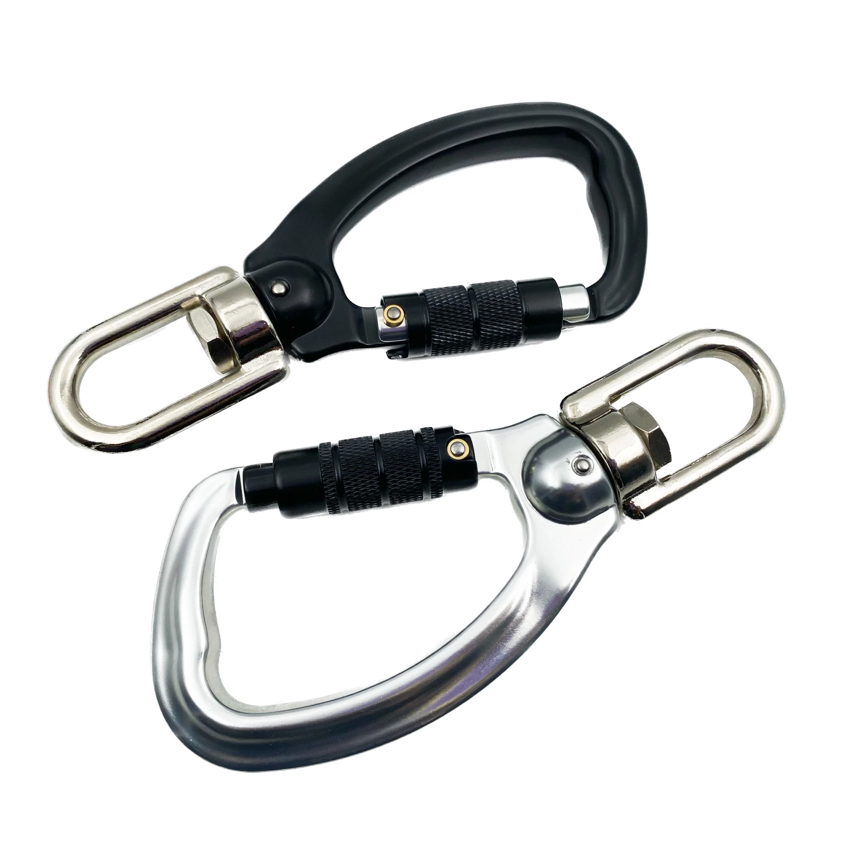 JRSGS Auto Locking Carabiner for climbing 25KN Aluminum swivel carabiner S7121TN