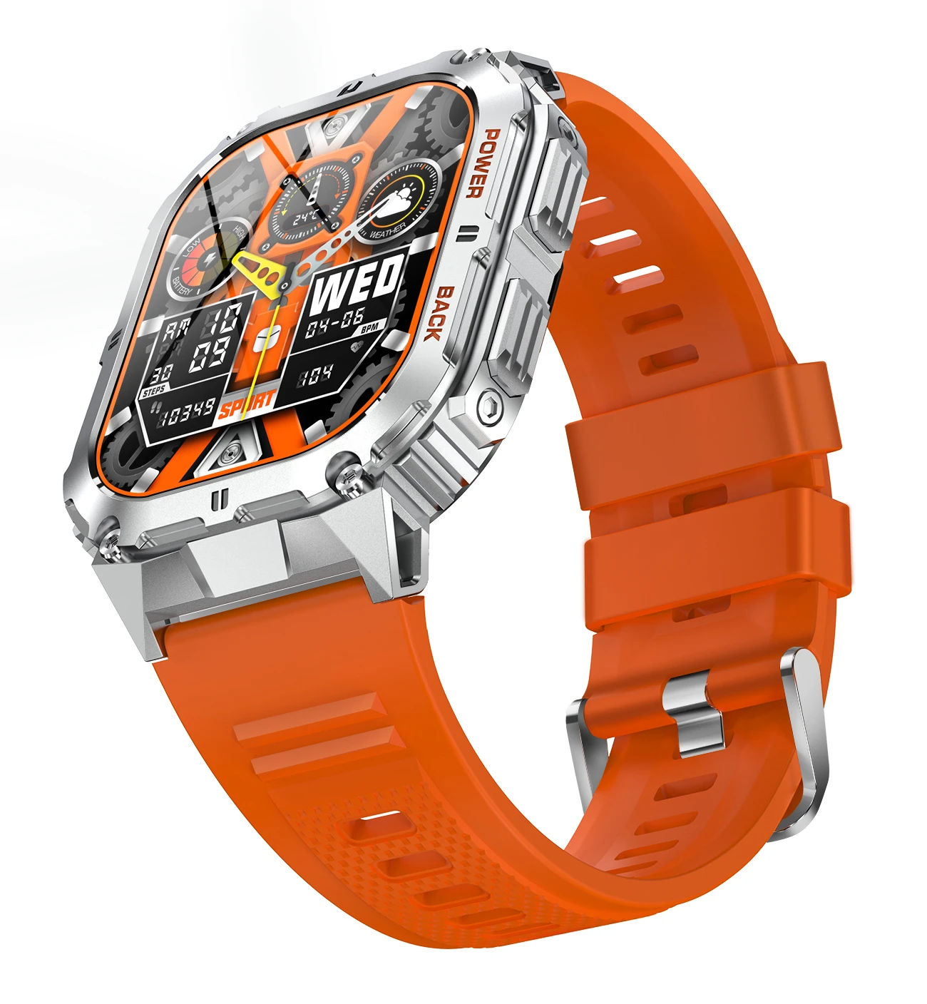 K61 Pro Wrist Watch Magnetic Charger Relojes Inteligentes 1.96inch Amoled Screen With Compass Smart Watch for IOS and Android