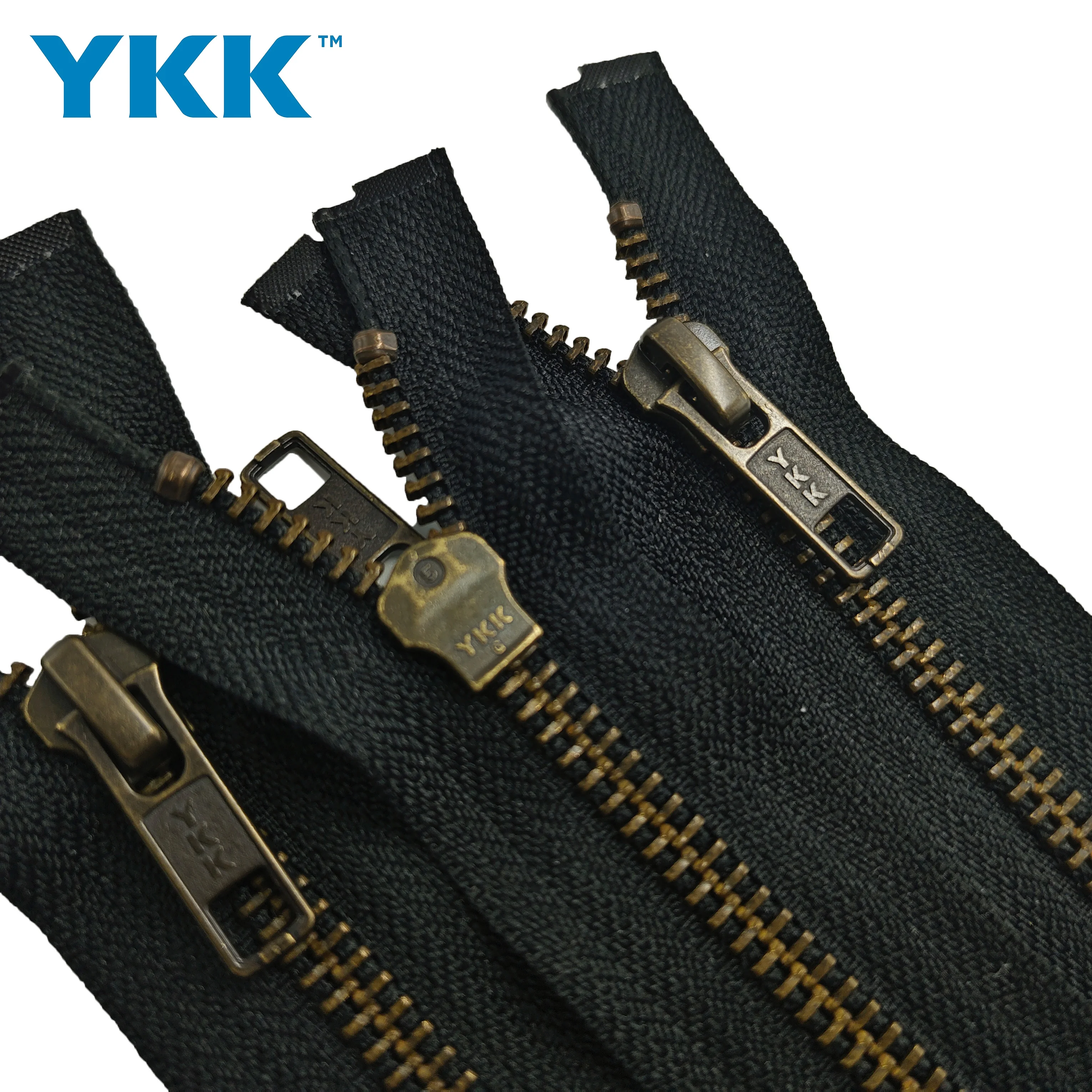 YKK 5 8 # бронзовая длинная цепочка пуховик с открытым концом высококачественные аксессуары на молнии