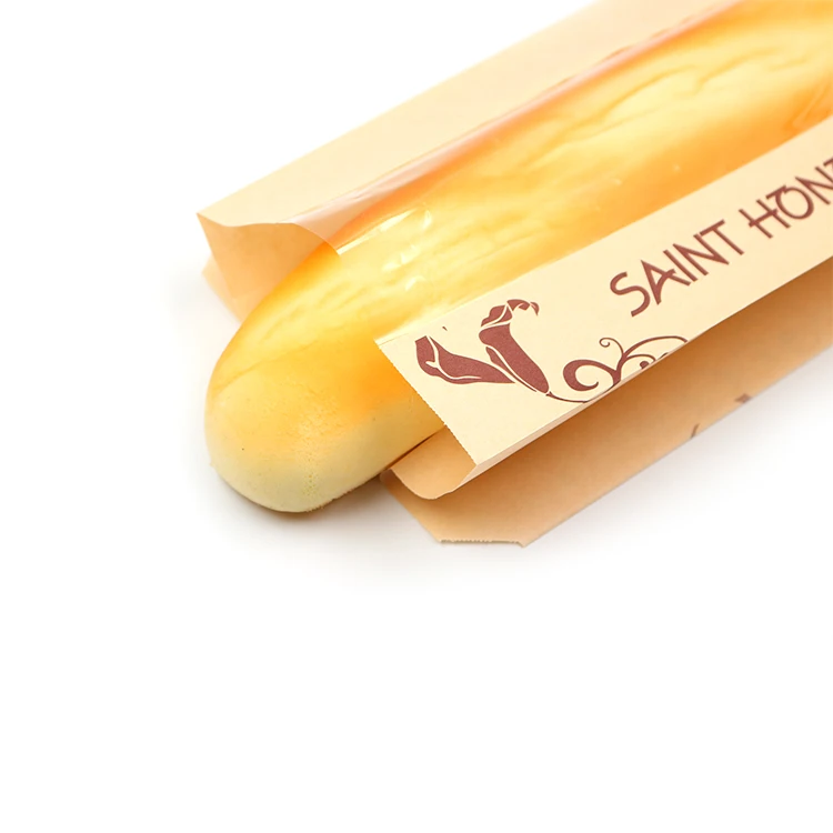 Factory Customized Manufacturer Bakery Food Printed Brown Kraft Bread Packaging Paper Bags With Plastic Window