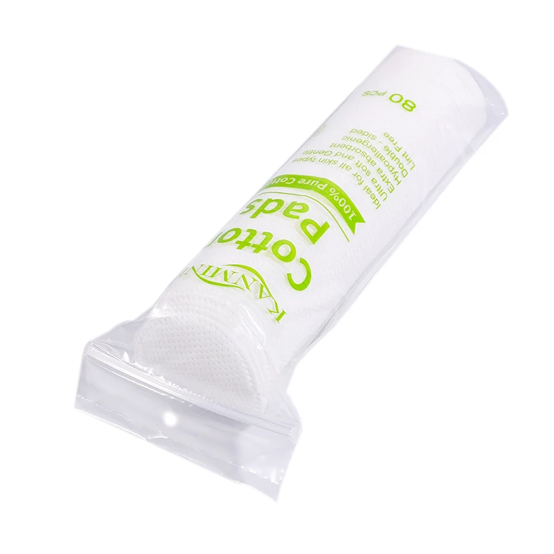 Absorbent Cotton Pad Round Makeup Remover Cleaning Pads Disposable 100% Pure Cotton Cosmetic Cotton Pads
