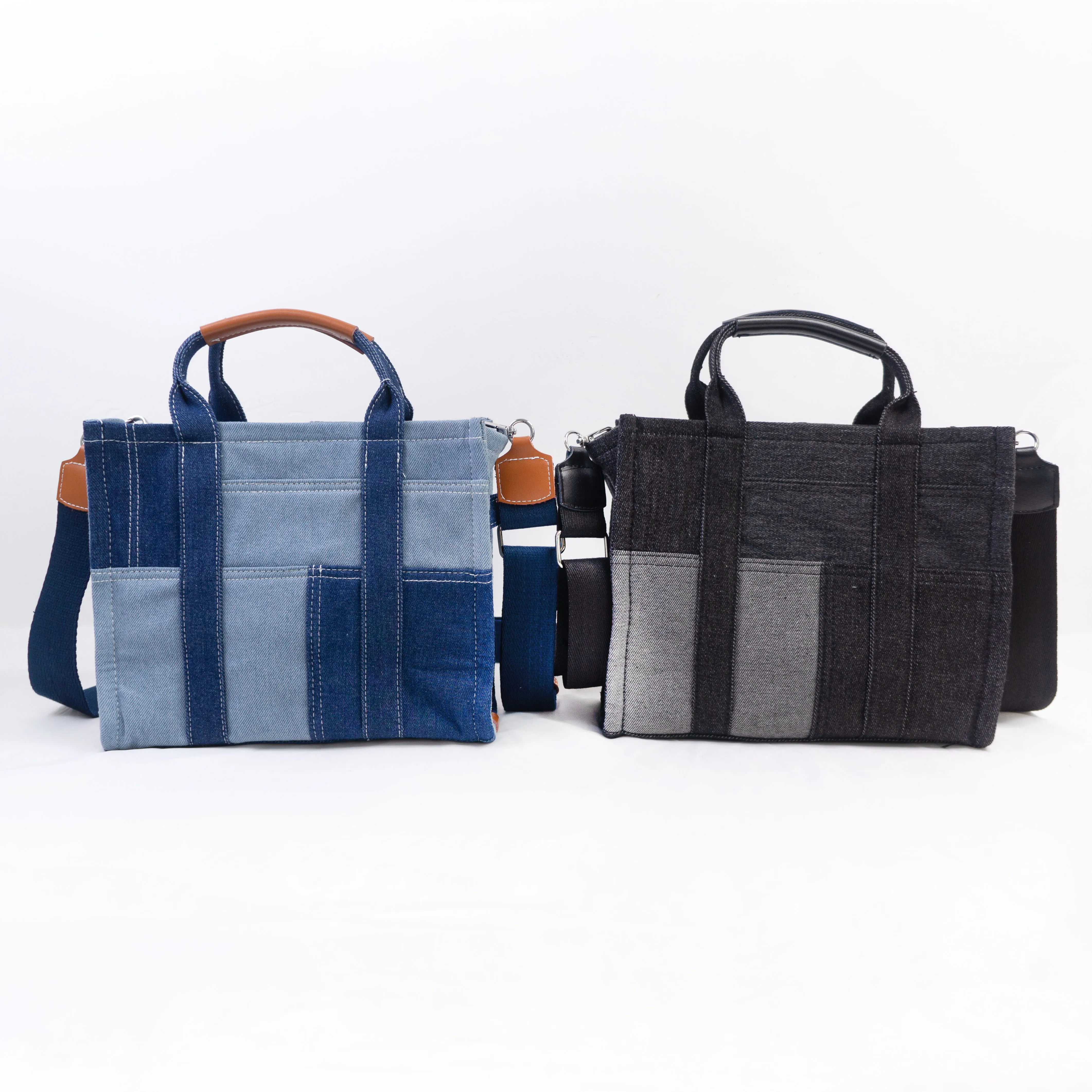 2024 HONOUR ME Spring and Summer Luxury Canvas Denim Handbag Travel Shopping Crossbody Bag Multipurpose Jean Tote Bag