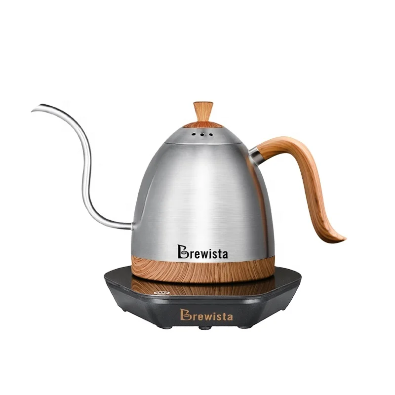 Brewista Mouth temperature control electric Gooseneck Pour-Over pot 220V 1.0L/600ml Stainless Steel Pouring Coffee Kettle