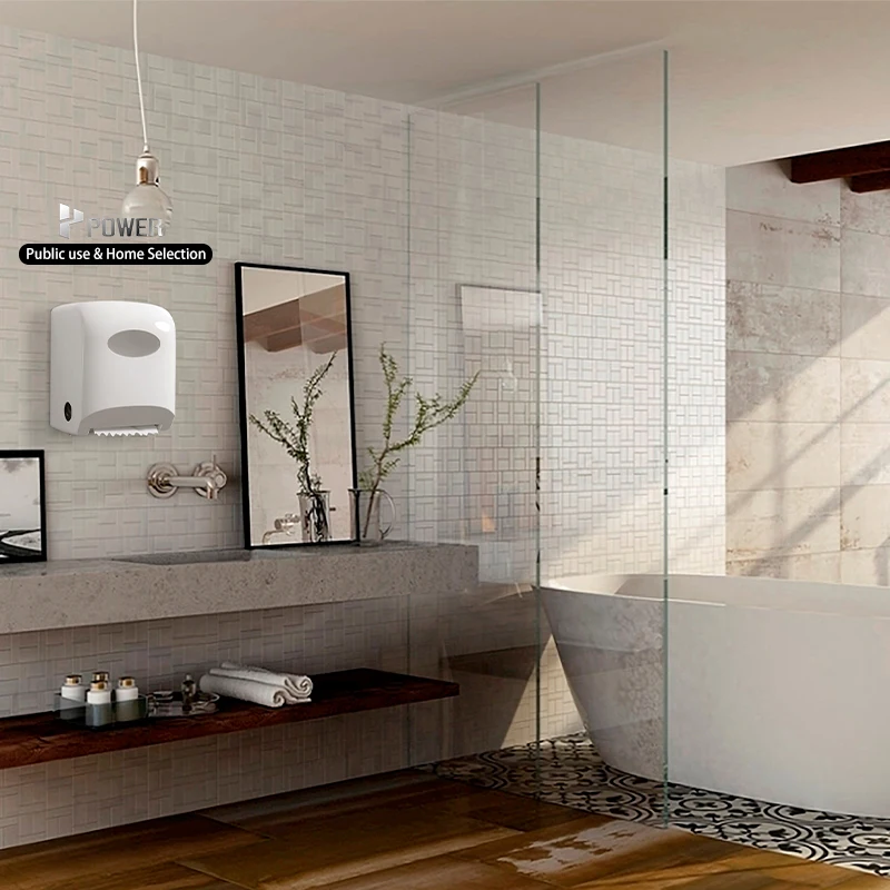 Environmentally Friendly Semi-automatic Toilet Reusable Paper Plastic Towel Wall Mounted Automatic Big Tissue Paper Dispenser