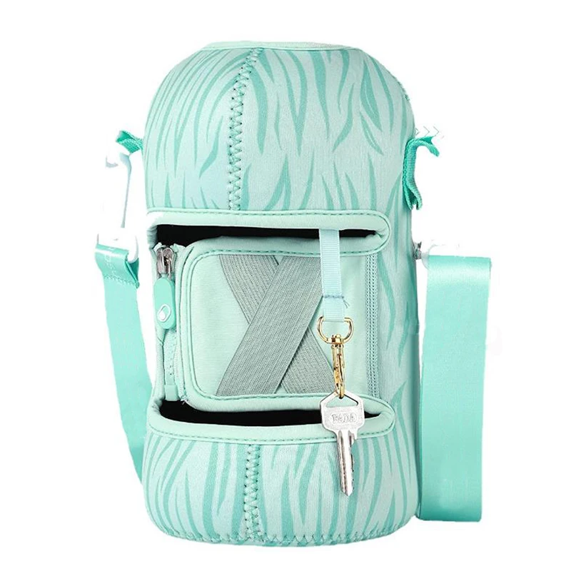 Custom Half Gallon Insulated Neoprene 64oz water bottle sleeves covers bottle cooling sleeve for water bottle storage sleeve