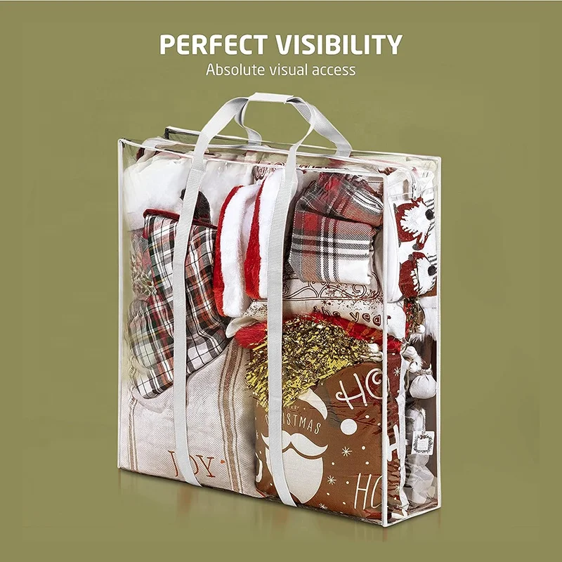 Clear Plastic Durable Reusable Moving Bag Laundry Bag Storage Organizer Hamper for Shopping Storage Travel Clothes Toy