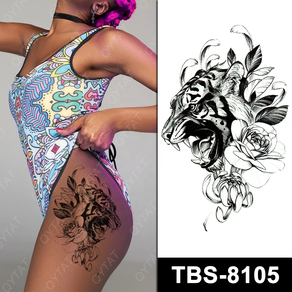 High Quality Durable Waterproof Adult Sex Naked Women Girls Charming Fake Temporary Body Tattoo Sticker Custom