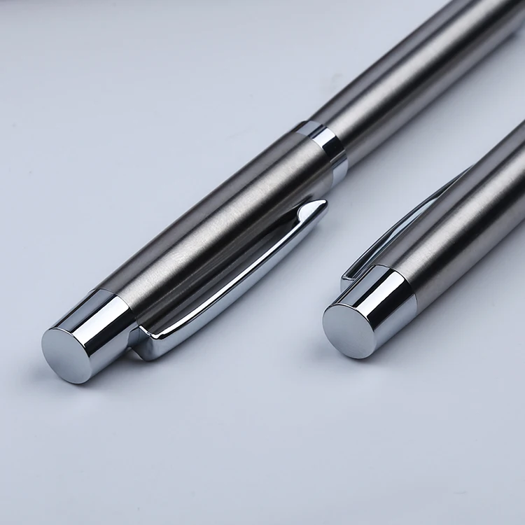 2020 Full Metal Roller Ball Pen Refill Gold Clip Black/ Sliver/ Matte Rollerball Pen