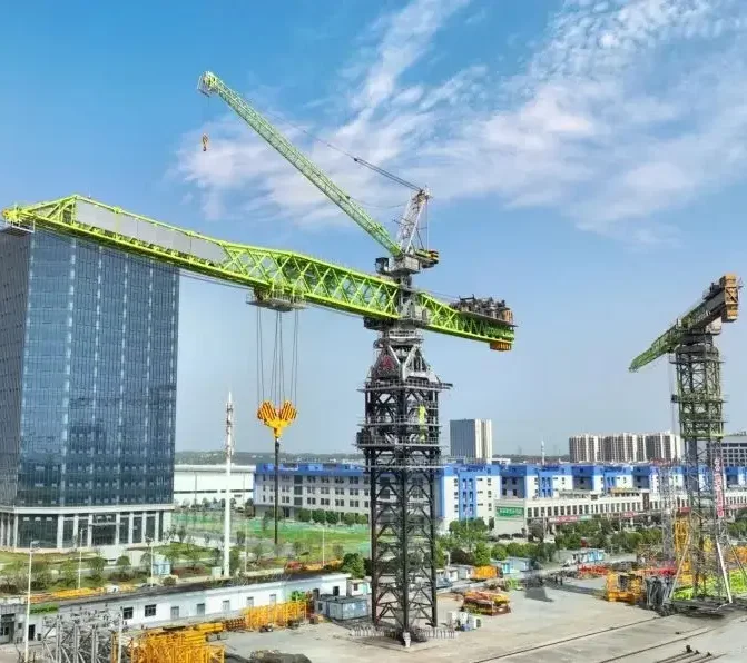 Good Condition Used W6015-8 60m Arm Length Crane Second-Hand Tower Crane with 4-8 Tons Load Capacity