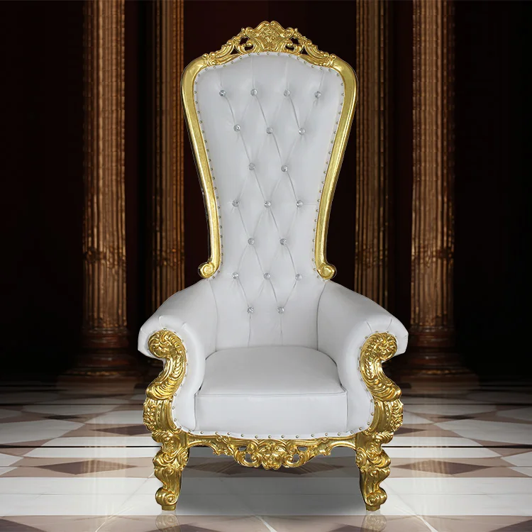 Competitive Price Professional Gold Throne Chairs Royal Luxury Wedding Chair For GroomDinner Restaurant Hotel Chair