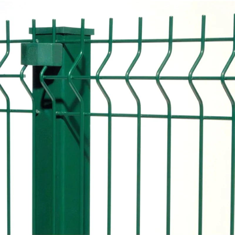 Galvanized steel metal Customize pvc coated rigid fence panel 3d bending curved garden fence welded mesh fencing