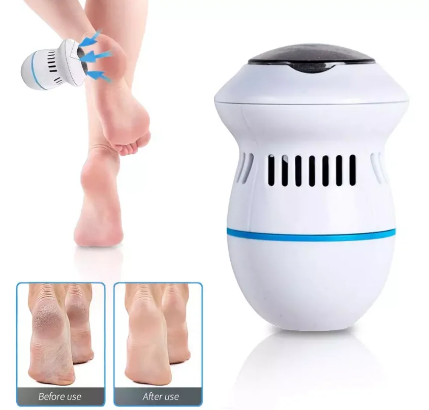 Portable USB Rechargeable Foot File Pedicure Tools Feet Care Vacuum