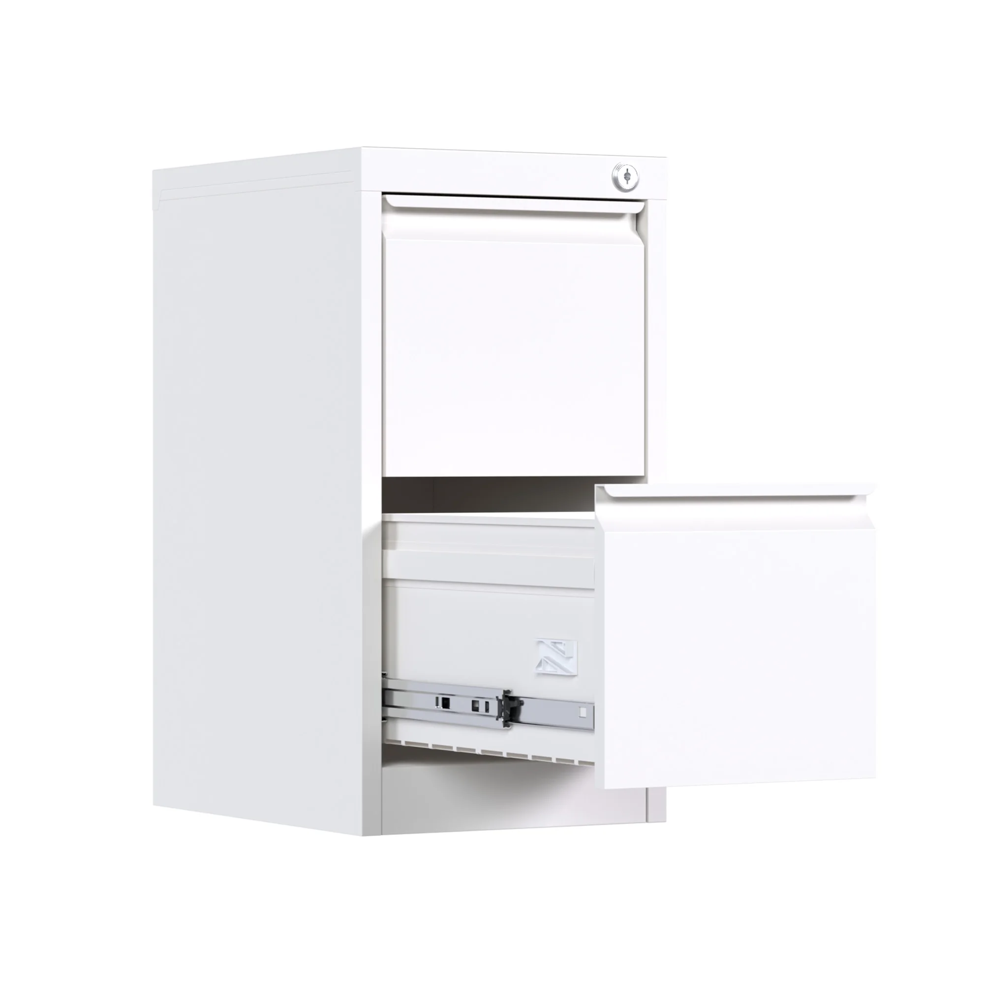 Office File Cabinet 2 Drawers Vertical Filing Cabinet Hanging Law Cabinet Metal Card Box