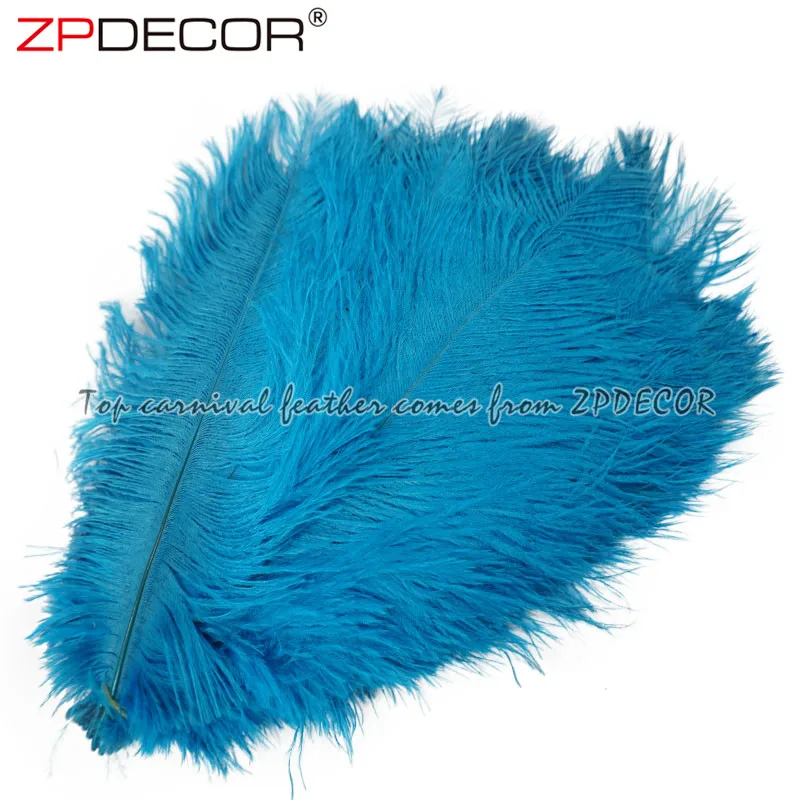  ZPDECOR оптовая продажа дешевых размеров 25-30 см крашеных страусиных перьев для дизайна