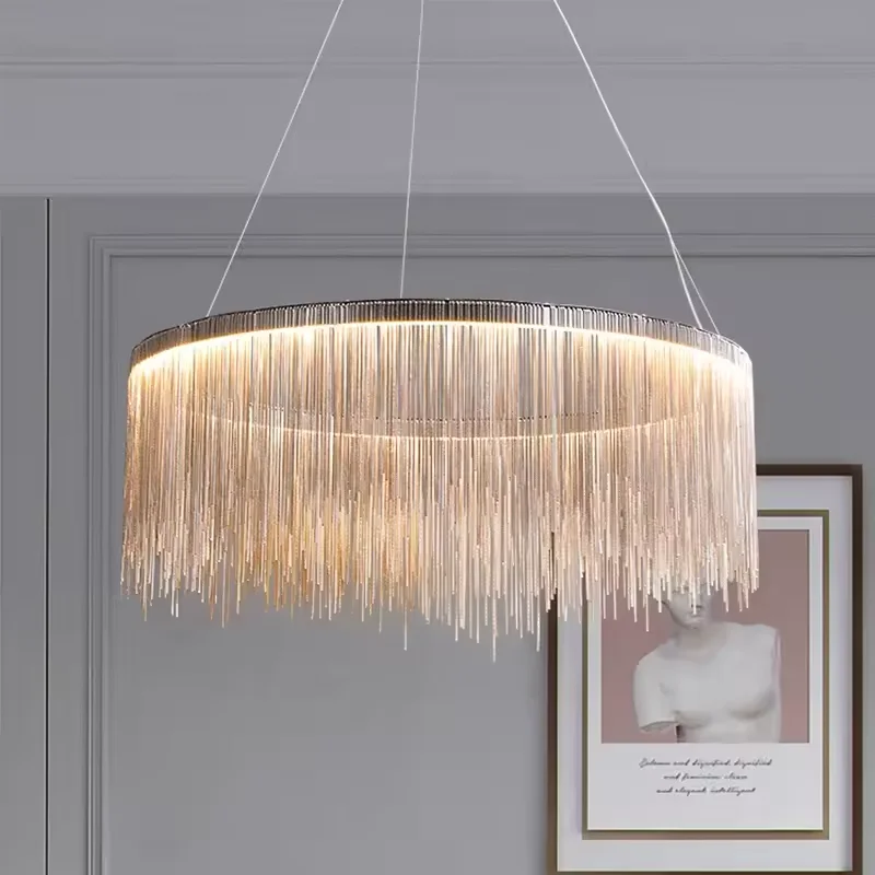 Постмодернистская люстра с кисточками для гостиной виллы скандинавский ресторан дизайнерская декоративная