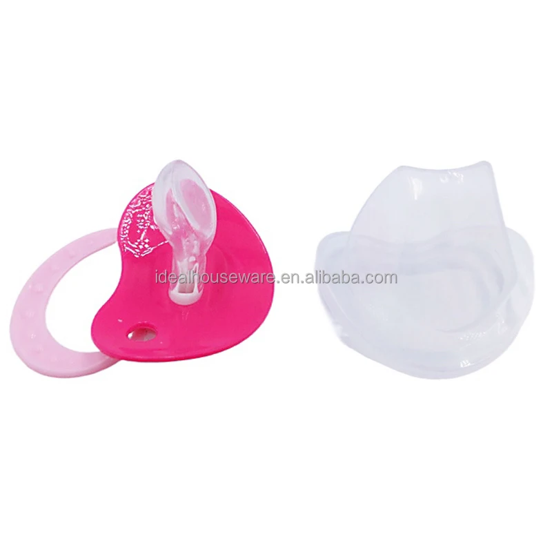 Baby Silicone Pacifier With Colorful Printing and PP Cover