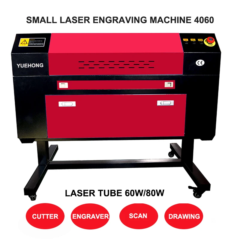 Cnc 4060 50w 60w 80w Co2 Laser Engraving Cutting Machine Acrylic Wood Laser Cutter and Engraver