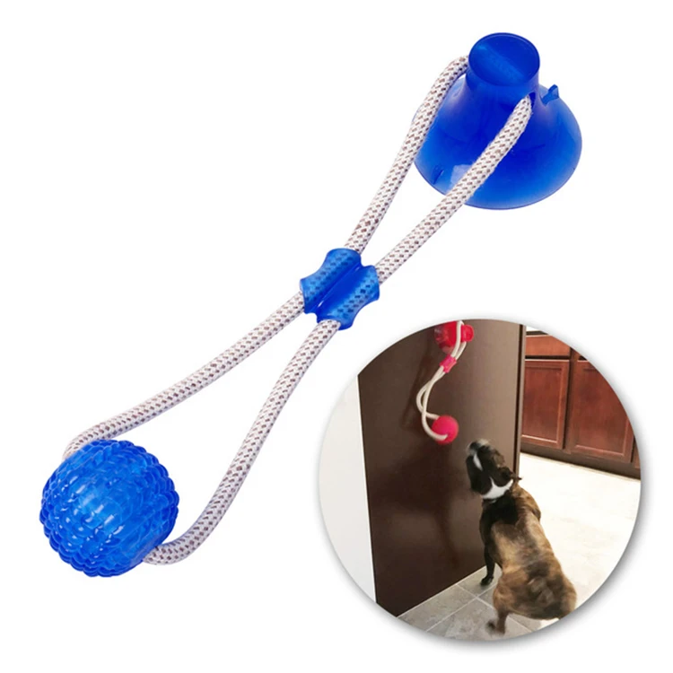 
Dog Rubber toy Bite-resistant Sucker Pull Ball Toy Pet Anti-boring Toy Pet Supplies 