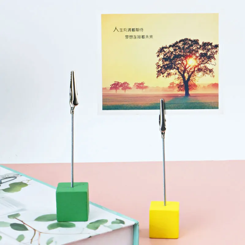 Sticky Note Holder Wooden Business Card Holders Note Holder for Card Note Holding