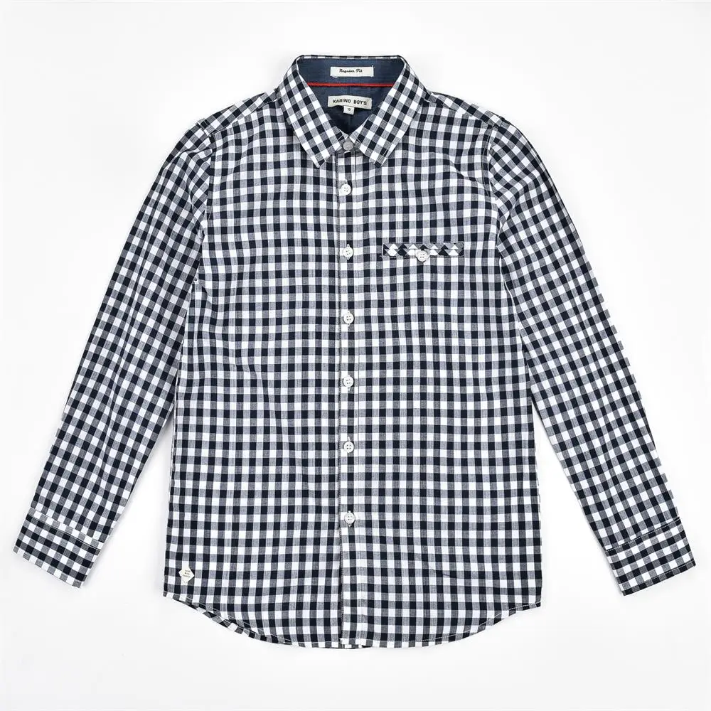 
Kids Polo Shirts Wholesale Boys children clothes fashion check printed boys t-shirts cotton kids polo shirts 