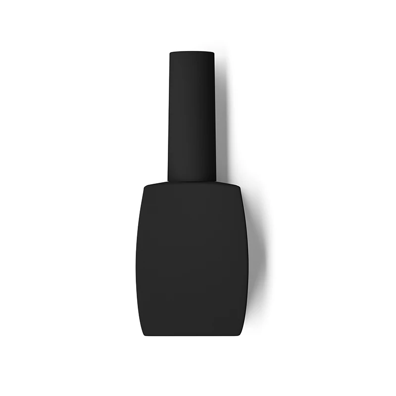 15ml custom made empty square fancy tiny gel uv nail polish gel polish glass bottles with brush