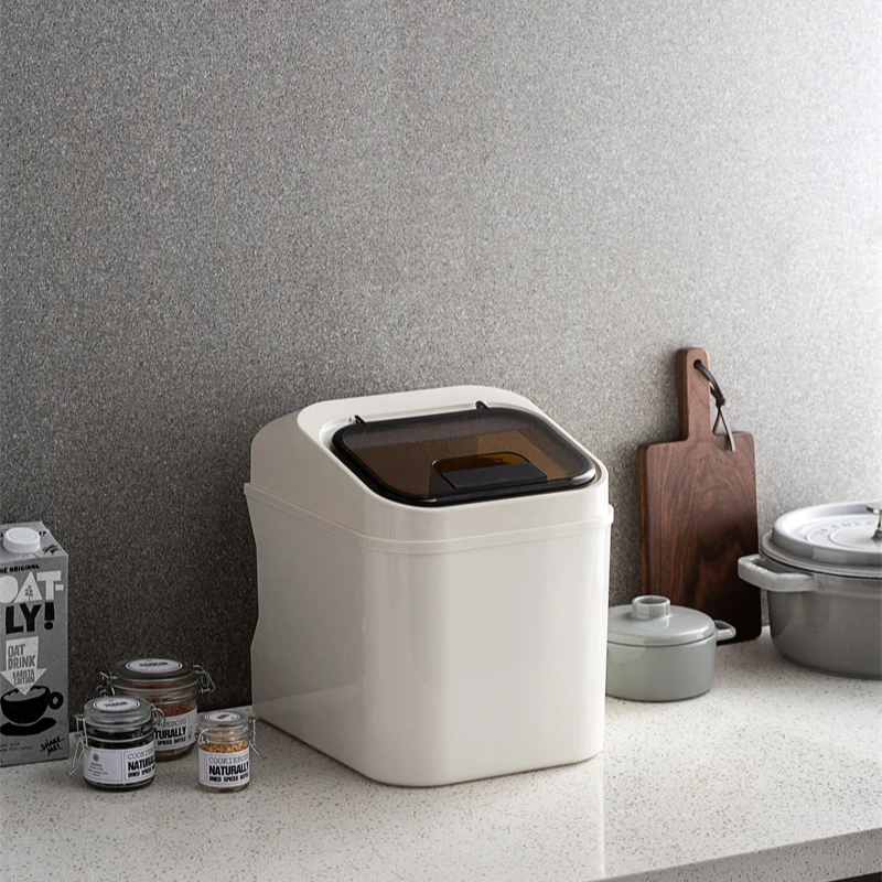 Pinmoo Rice Dispenser Storage Box Container 10kg Cereal and Grain Bucket Dry Food Storage Container