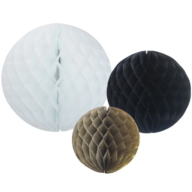 wholesale 2021 Colorful Set Tissue Paper Honeycomb Balls Paper supplies decoration kit different size
