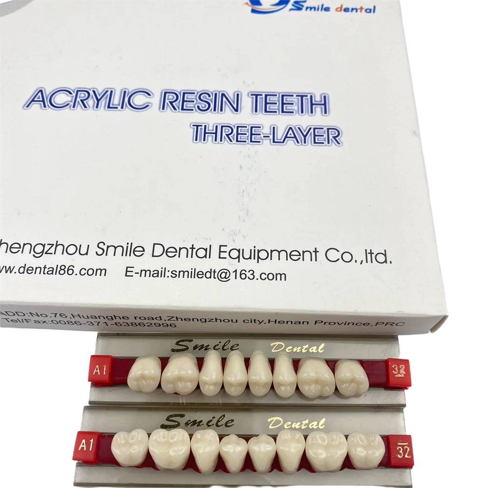 Искусственные зубы из акриловой смолы 3-слойные синтетические