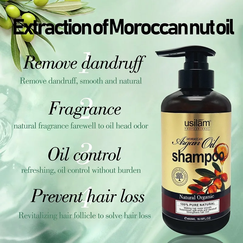 oem newest organic hair shampoo 100% pure natural shampoo in 460ml wholesale private label
