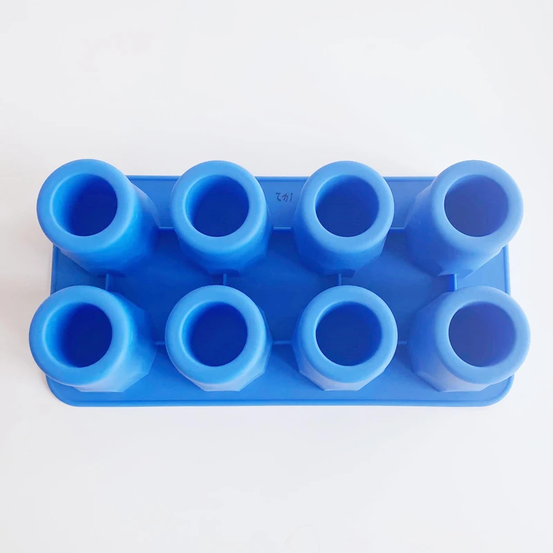 BPA бесплатная силиконовая форма для льда «Выстрел Стекло Форма для льда пищевой 4 полости выстрел стекла поднос кубика льда для виски и коктейлей