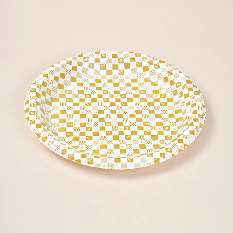 CPET/PLA Laminated 10 inch Disposable Compostable Biodegradable Sugarcane Bagasse Pulp Plates For Party