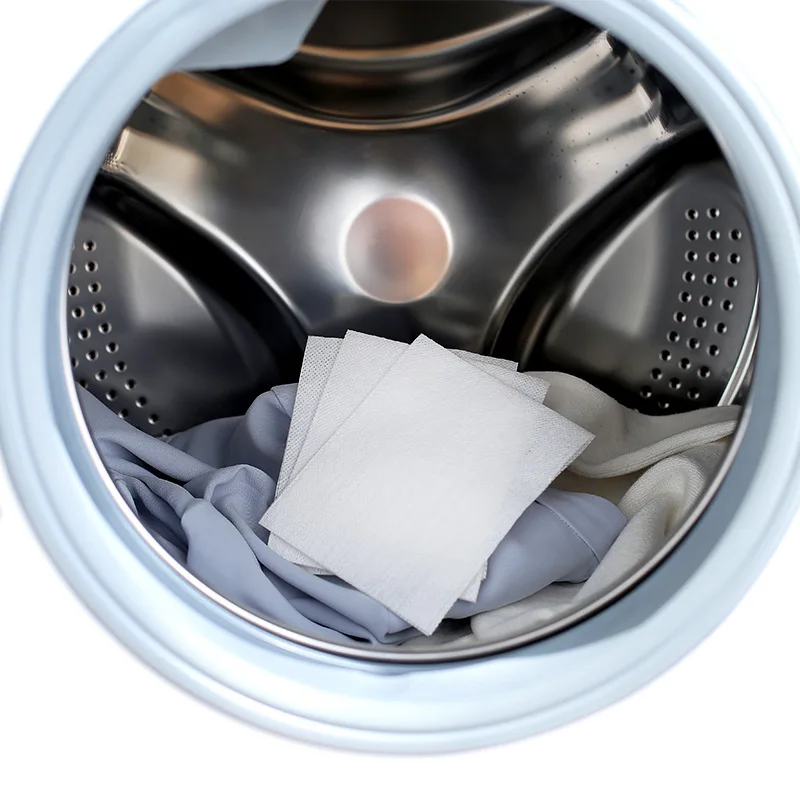 Eco-friendly laundry detergent strips paper sheets