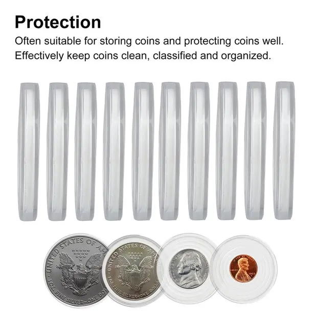 Gold Coin Collecting Protective case 46/38/30/25/20mm Coin Capsules Storage Holders with Adjustable Ring Pads