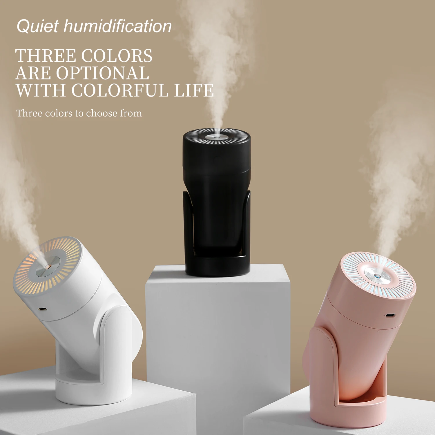 New item adjustable Aroma Essential Oil Diffuser Car Usb Air Humidifier Mini 300ml h2o Spray Mist humidifier With colorful light