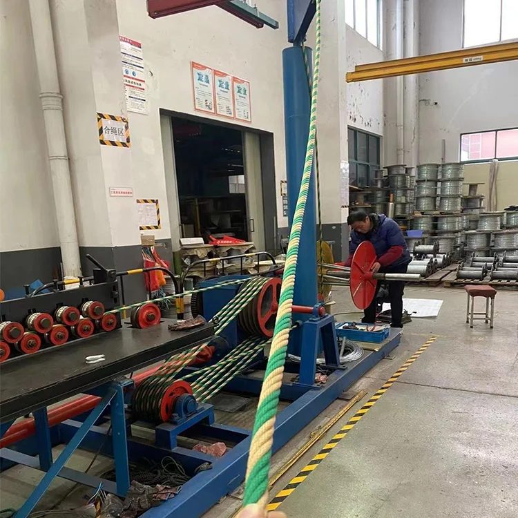 Playground 6 Strand Reinforced Steel  Wire Rope PP combination Rope 16mm