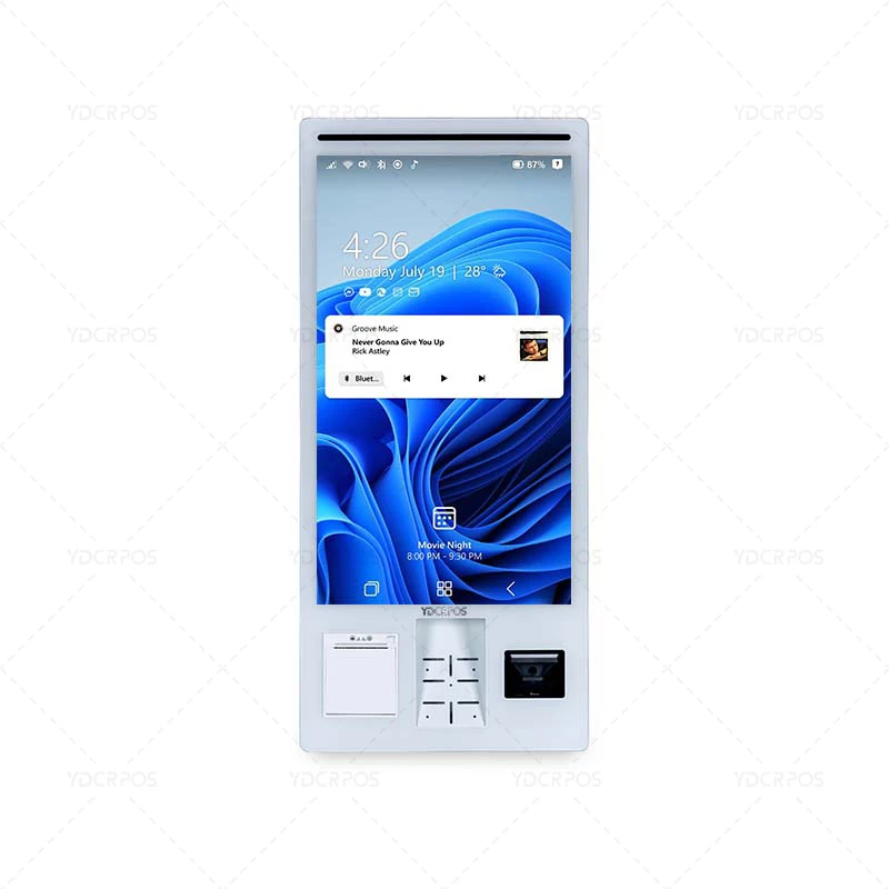 32 Inch Fast Food Self-Service Ordering Kiosk Auotmaic Pos Payment NFC Kiosk for  KFC/Burger King