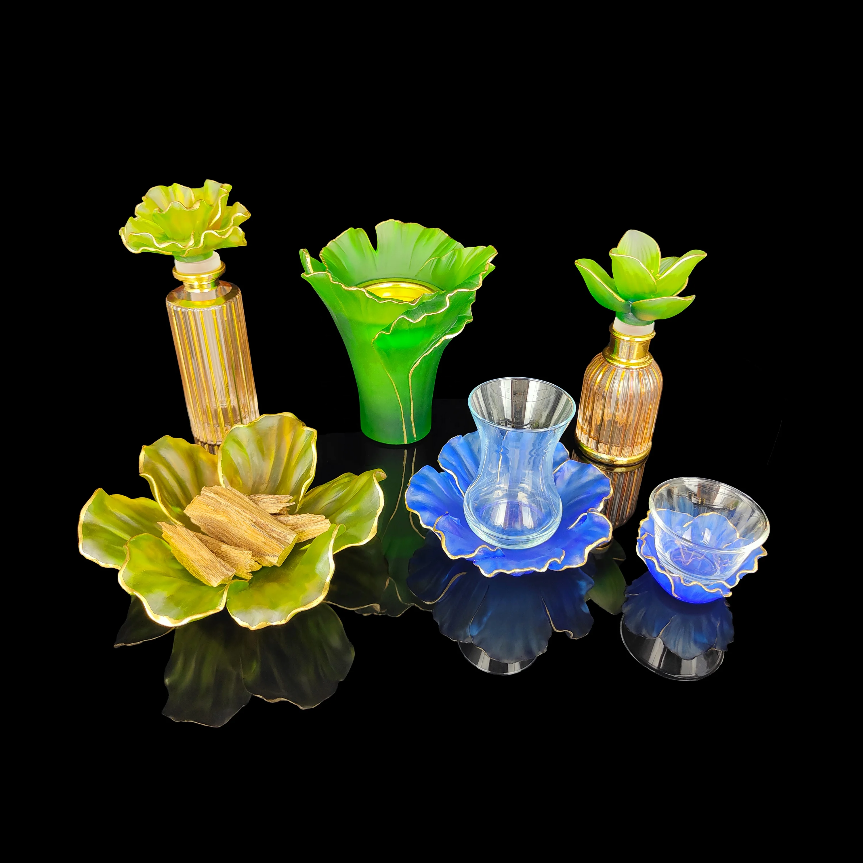 Хит продаж 2022, наборы хрустальных поделок, набор хрустальных благовоний, стеклянная тарелка, свадебный подарок