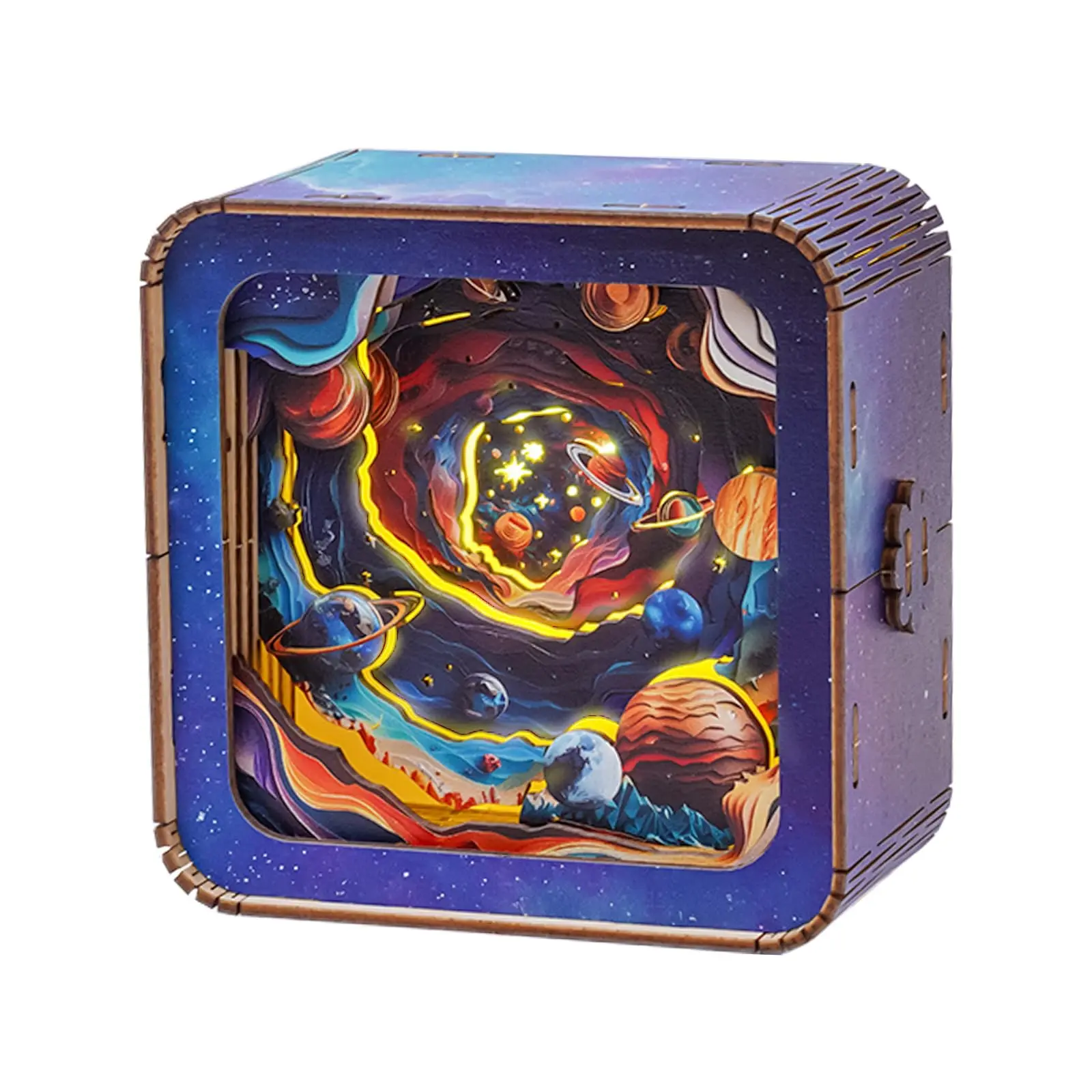 TSINYE LED Modern Wooden Puzzles 3D Nightlight DIY Crafts for Adults 3D Wooden Puzzles customizable wooden LED night lights